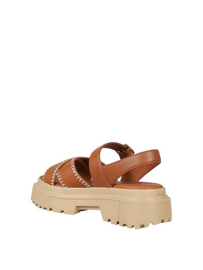 Sandali In Pelle H644