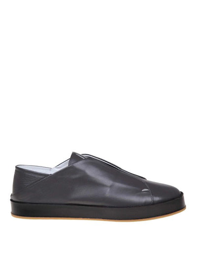 Sneakers Slip On In Pelle