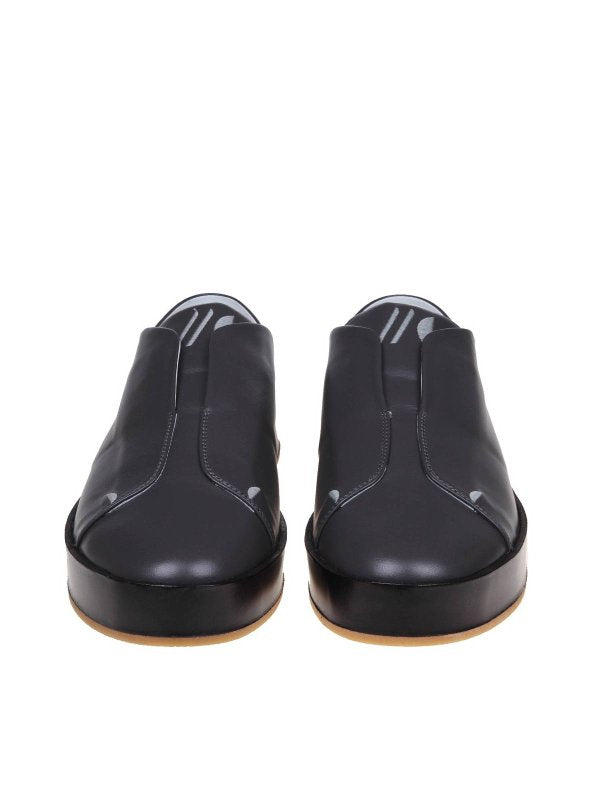 Sneakers Slip On In Pelle