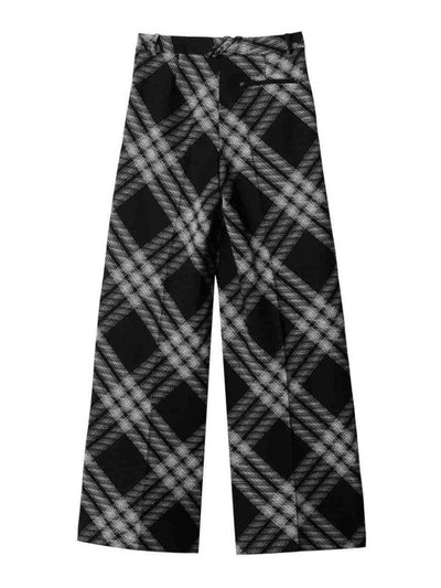 Pantaloni In Lana Check Vintage