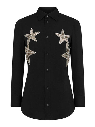 Camicia Decorata Con Cristalli