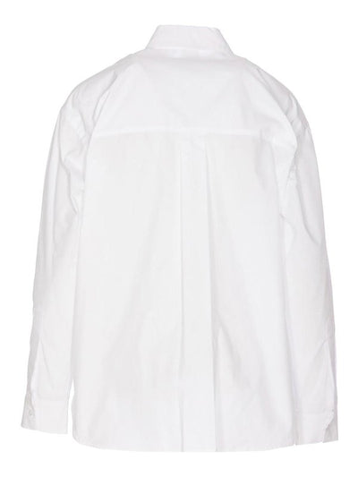 Camicia Bridport Bianca Con Logo Ricamato