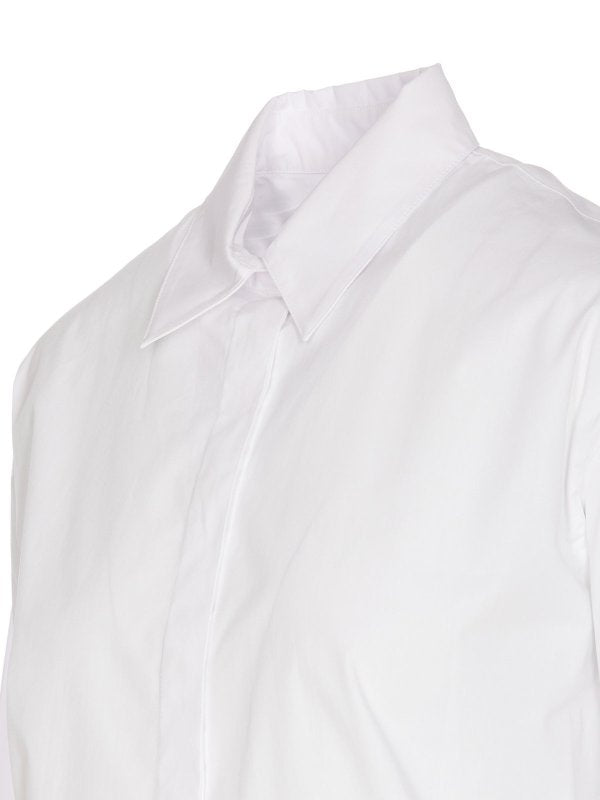 Camicia Bridport Bianca Con Logo Ricamato