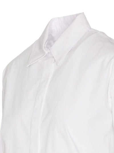 Camicia Bridport Bianca Con Logo Ricamato