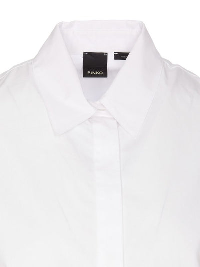 Camicia Bridport Bianca Con Logo Ricamato