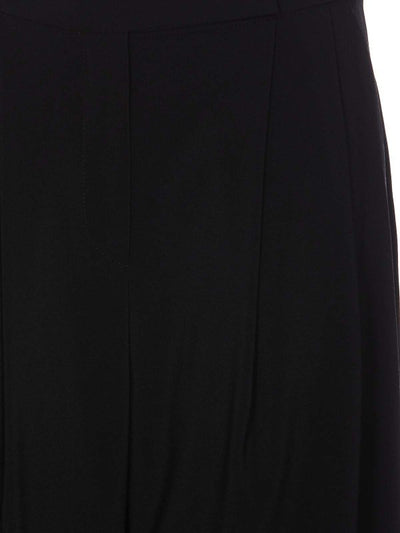 Pantalone Montano Nero Con Zip Frontale E