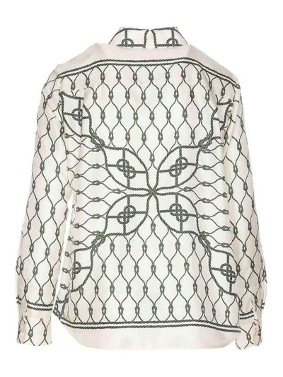 Camicia Con Stampa Nodi