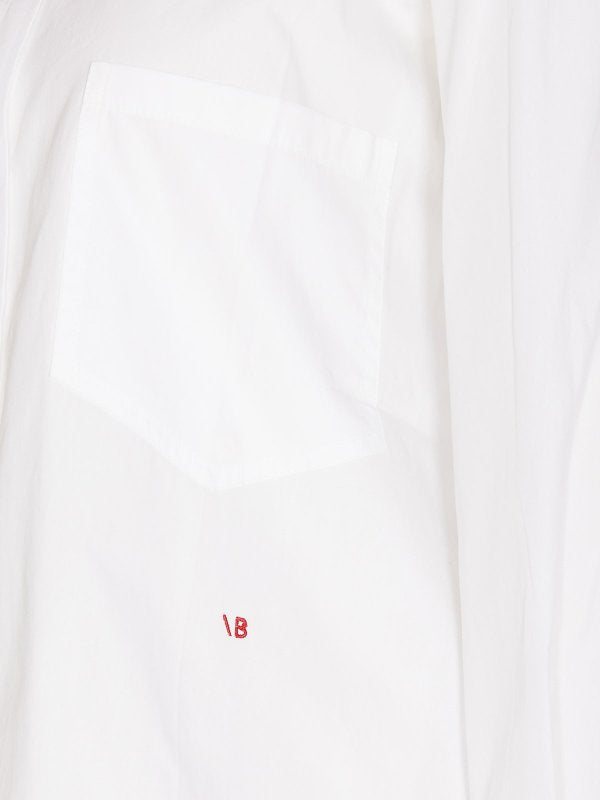Camicia Bianca Bottoni Ricamati