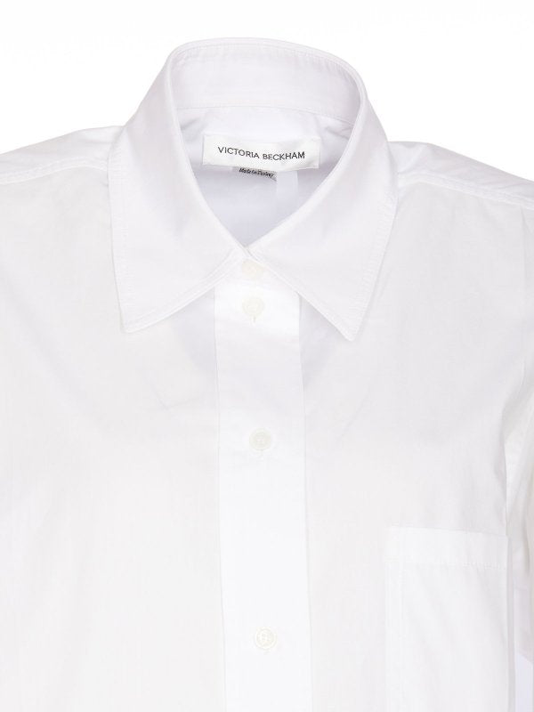 Camicia Bianca Bottoni Ricamati
