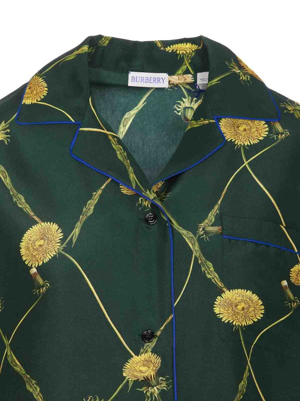 Camicia Verde Con Colletto Regolare