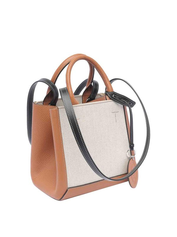 Clip Per Borsa A Tracolla Beige Con Cerniera