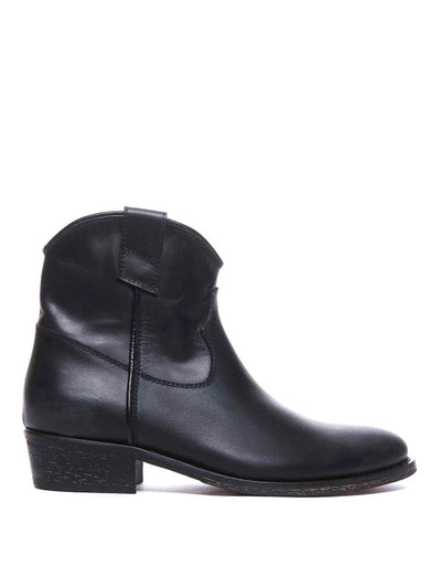 Stivaletti Tex Neri In Pelle