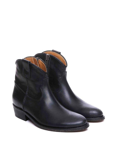 Stivaletti Tex Neri In Pelle