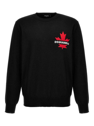 Maglione In Lana Girocollo Logo