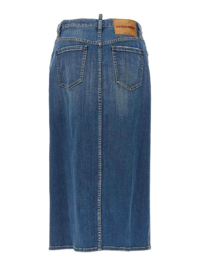 Gonna Lunga In Denim