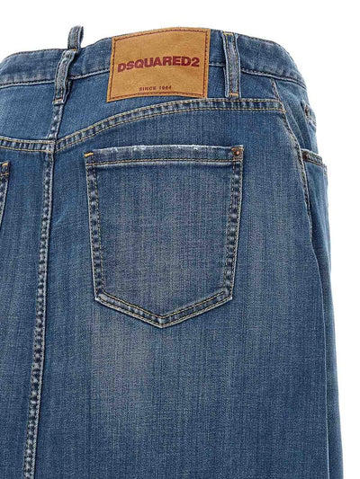 Gonna Lunga In Denim