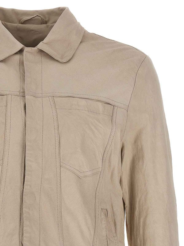 Giacca In Pelle Da Camionista