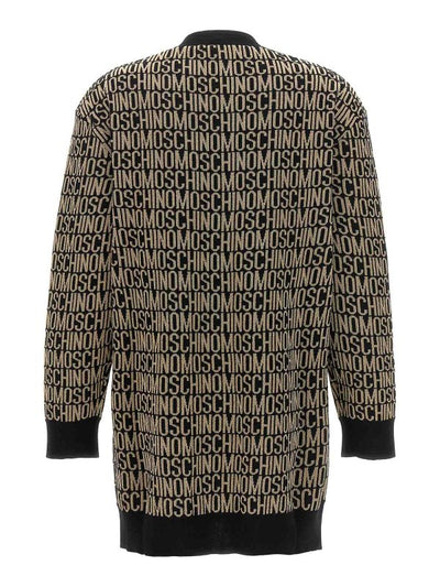 Cardigan Con Logo Jacquard
