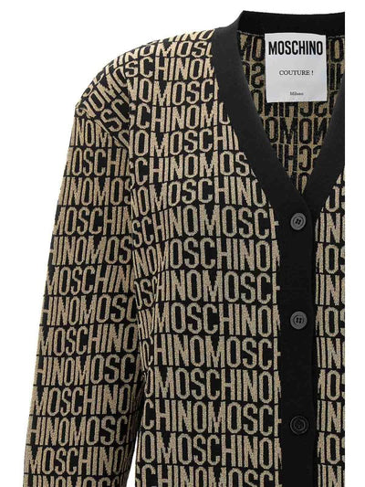 Cardigan Con Logo Jacquard