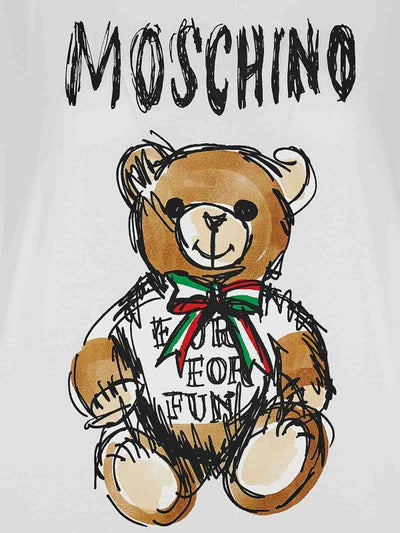 Girocollo In Cotone Con Stampa Teddy Bear