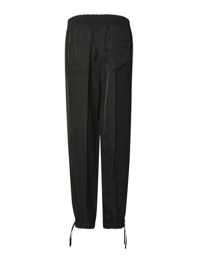 Pantaloni Neri In Viscosa