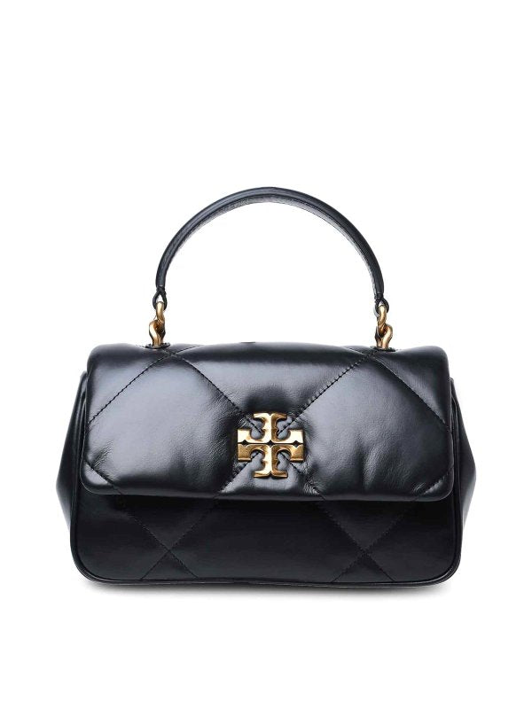 Borsa In Pelle Nera Kira Diamond Quilt