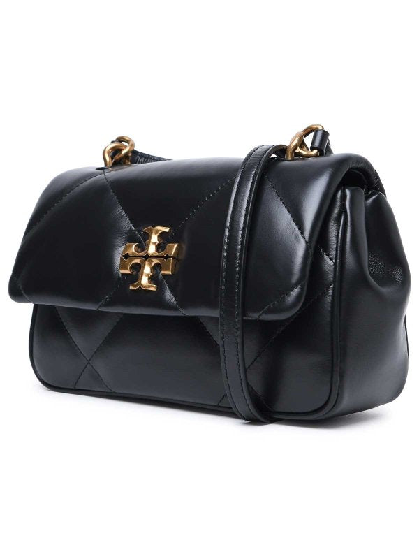 Borsa In Pelle Nera Kira Diamond Quilt