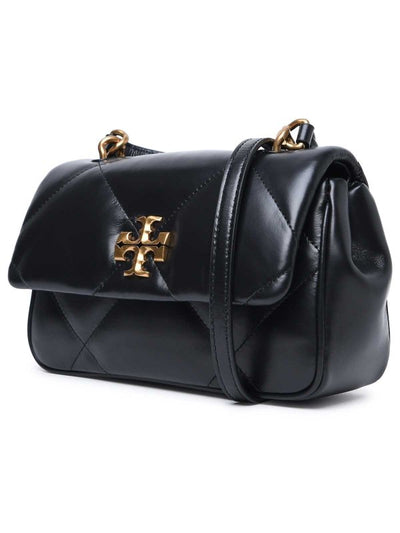 Borsa In Pelle Nera Kira Diamond Quilt