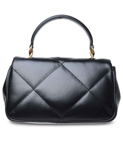 Borsa In Pelle Nera Kira Diamond Quilt