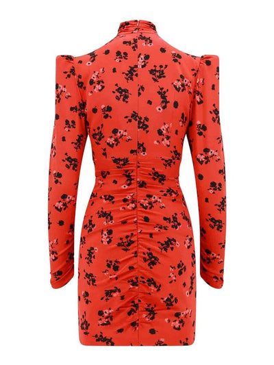 Vestito In Seta Con Drappeggio Sul Davanti