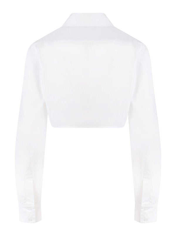 Camicia In Cotone Con Logo In Metallo