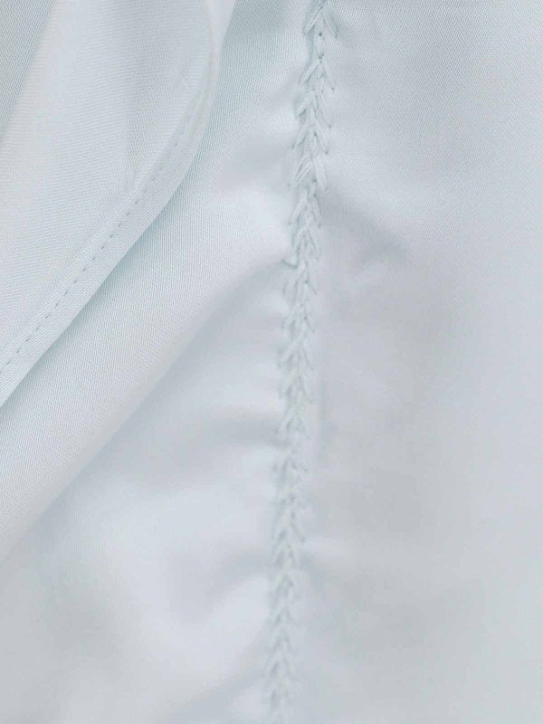 Vestito In Viscosa Con Rouches Laterali