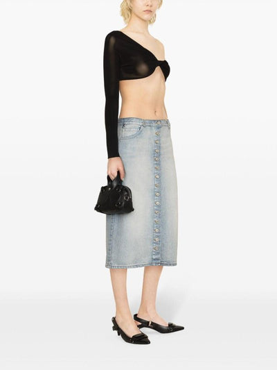 Gonna Longuette In Denim