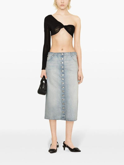 Gonna Longuette In Denim