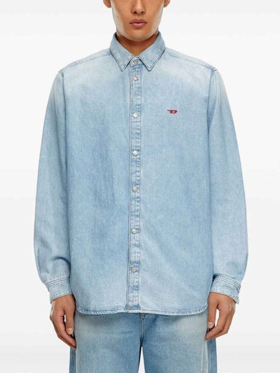 Camicia In Denim Azzurro