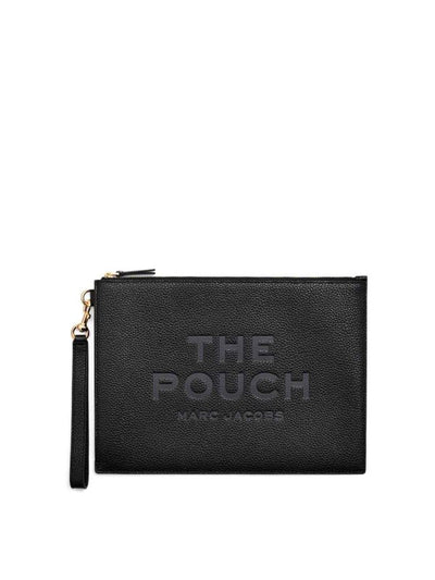 Pochette Con Slogan Inciso Nero