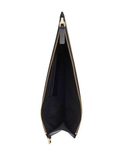 Pochette Con Slogan Inciso Nero