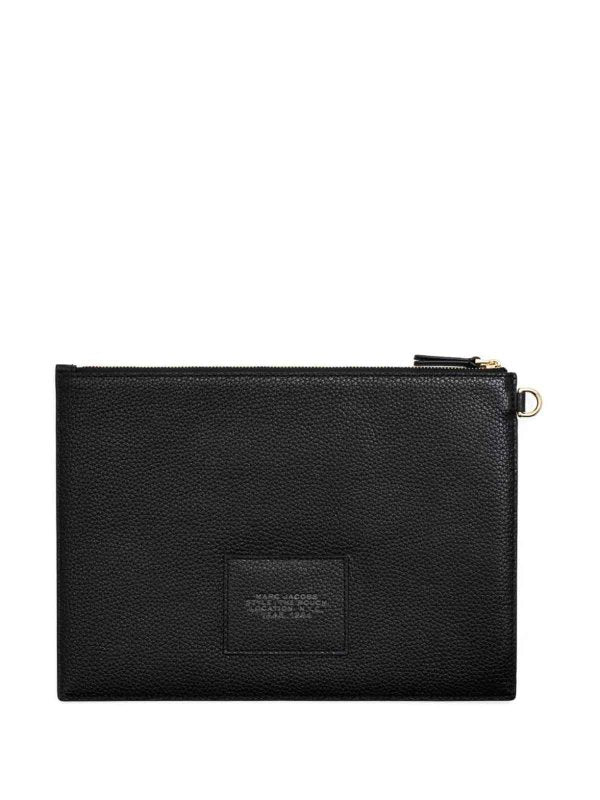 Pochette Con Slogan Inciso Nero