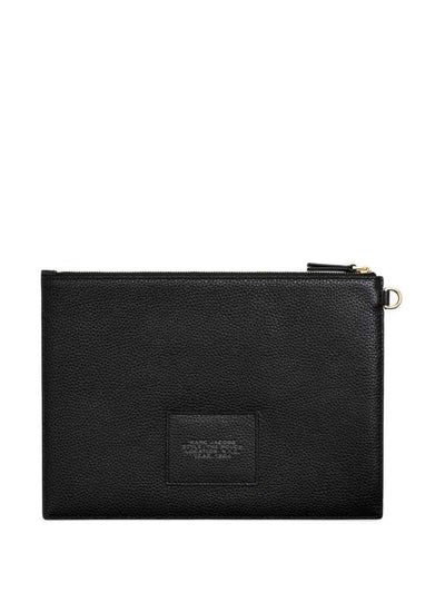 Pochette Con Slogan Inciso Nero