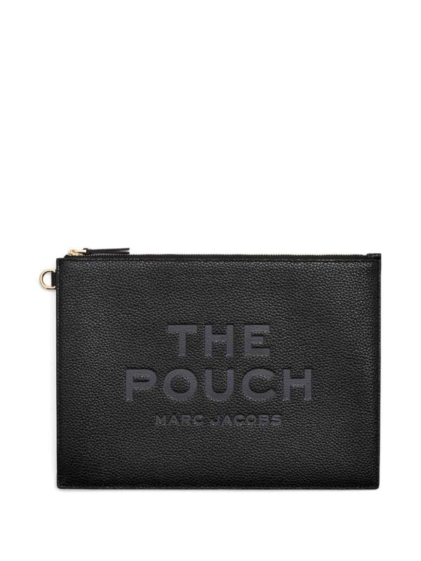 Pochette Con Slogan Inciso Nero