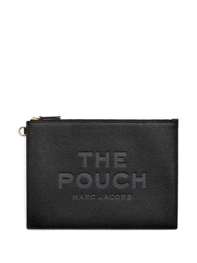 Pochette Con Slogan Inciso Nero