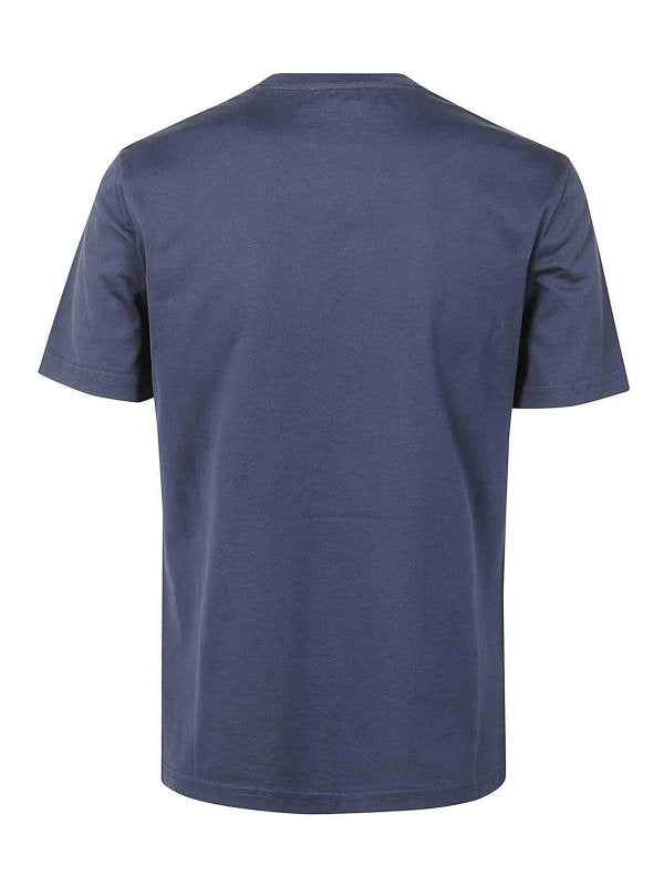 Logo Tshirt In Jersey Sul Girocollo Sul Petto