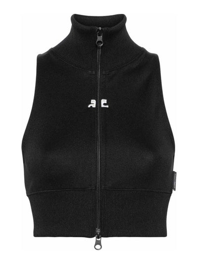 Giacca Cropped Con Patch Logo