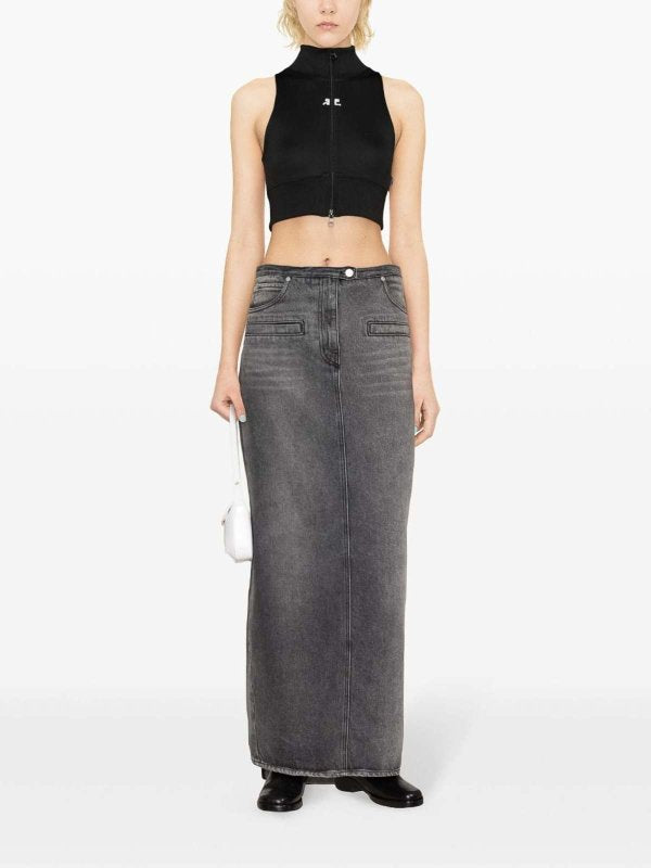 Giacca Cropped Con Patch Logo