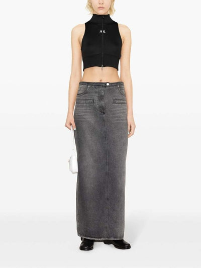 Giacca Cropped Con Patch Logo