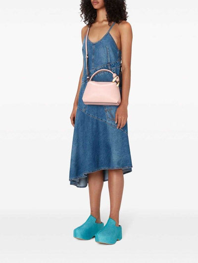Abito Asimmetrico In Denim Di Cotone