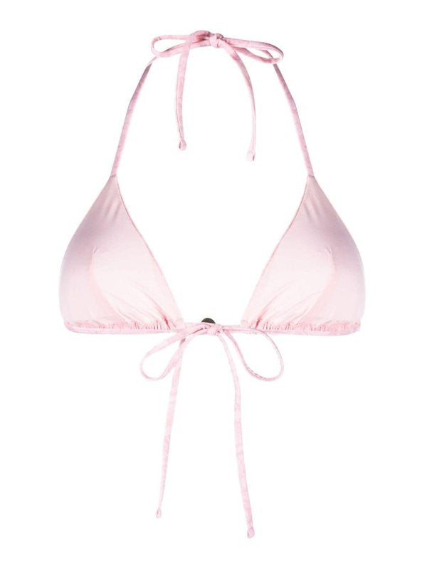 Top Bikini Con Stampa Barocco