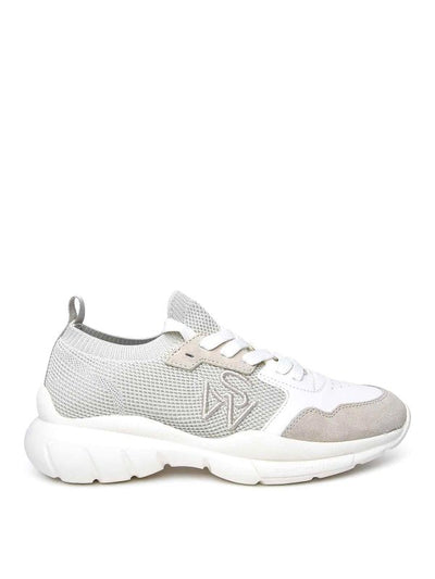 Sneaker In Tessuto Beige