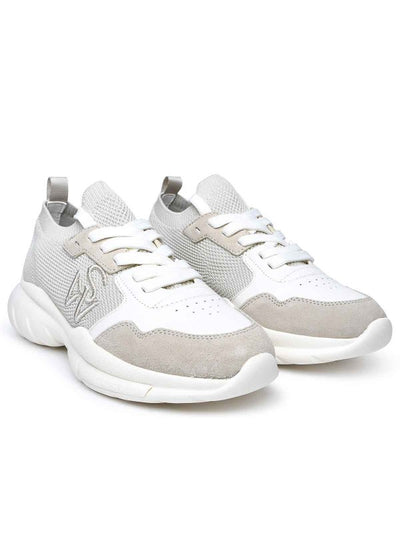 Sneaker In Tessuto Beige