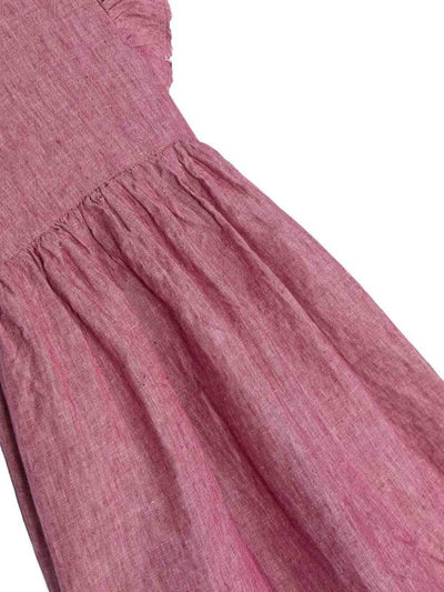 Vestito Midi In Lino
